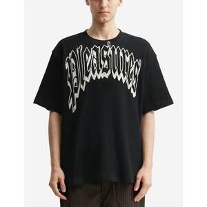 NEW PLEASURES twitch waffle shirt in black